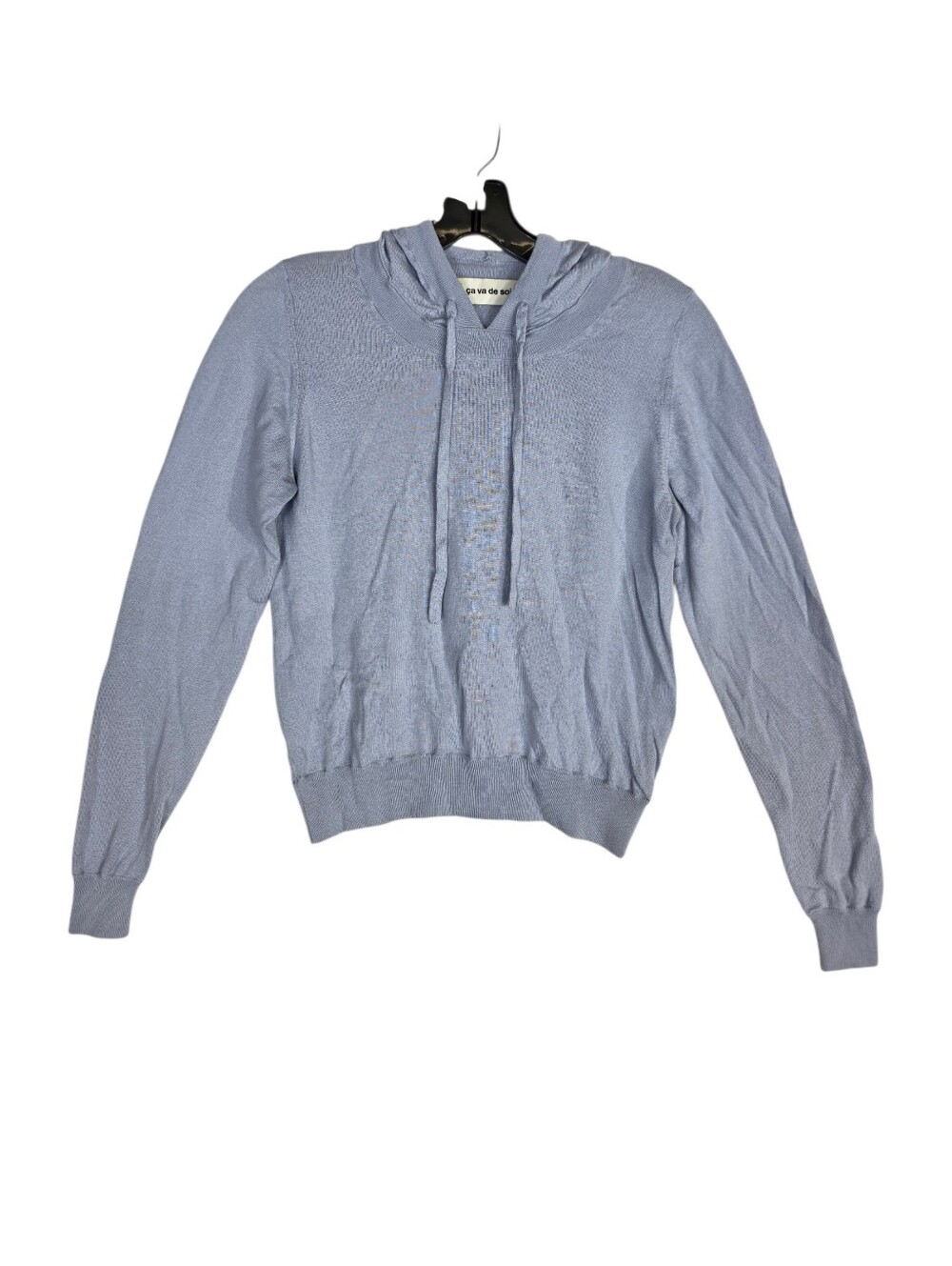 Ça va de soi Yokai Silk cashmere and Wool blend cropped hoodie